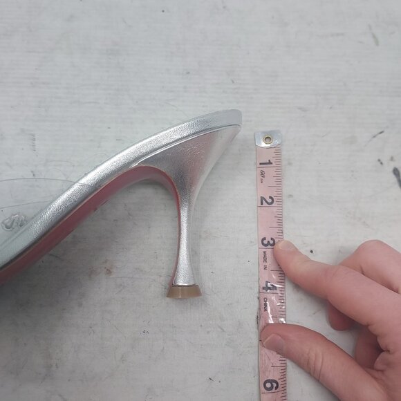Christian Louboutin Degraqueen PVC Silver Jewel Heel Sandal - Picture 14 of 14